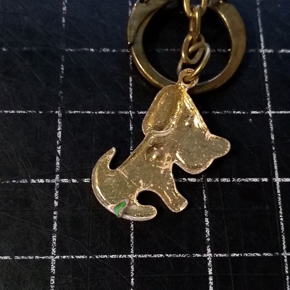 Three Gold Key Chains, Gold Bar in Box, Nine West Purse & Heels, Enamel … - Picture 6 of 11